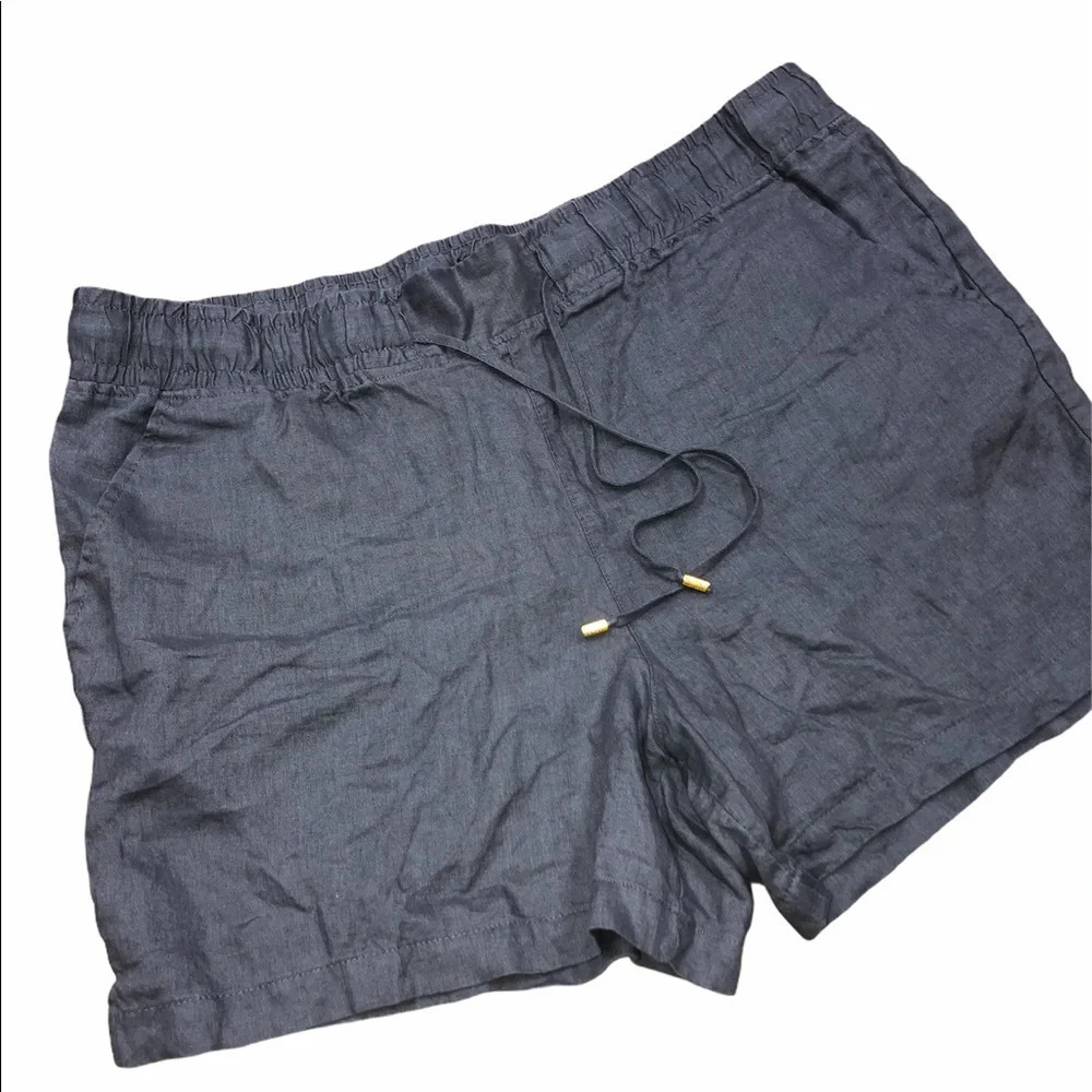 Company by Ellen Tracy XLarge grey linen shorts